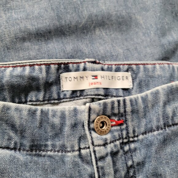 VTG Tommy Hilfiger Jeans Y2K Baggy Flare Size 6 - Picture 2 of 7